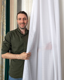 پرده آماده حریر بافتدار